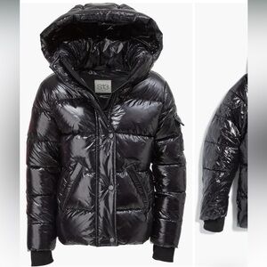 Women's Black Puffer Jacket S13 Gloss